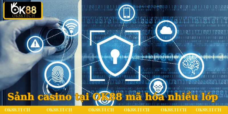 Casino OK88 2 Sảnh casino tại nhà cái OK88 mã hóa nhiều lớp