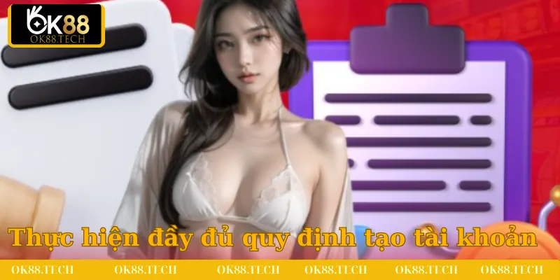 Điều Kiện Và Điều Khoản 2 Thực hiện đầy đủ quy định về việc tạo tài khoản