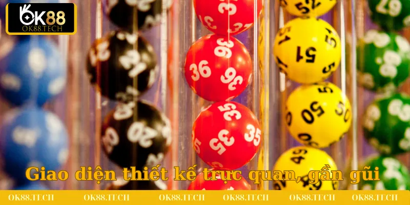 Xổ Số OK88 2 Giao diện được nhà cái thiết kế trực quan, gần gũi